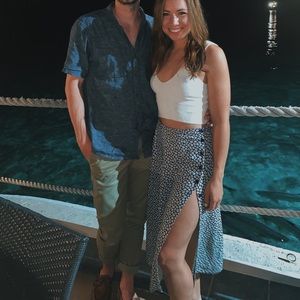 Reformation Zoe Skirt with Buttons